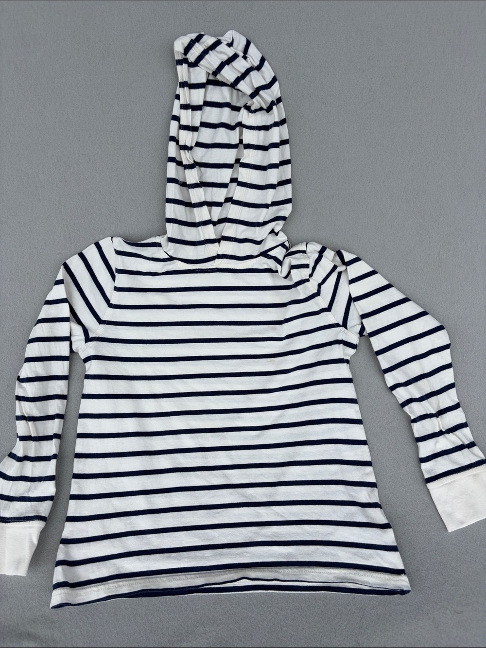 Crewcuts Navy and White Striped Hoodie